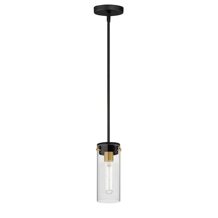 Maxim Lighting Pinn 1-Light Mini Pendant 12406CLBKSBR
